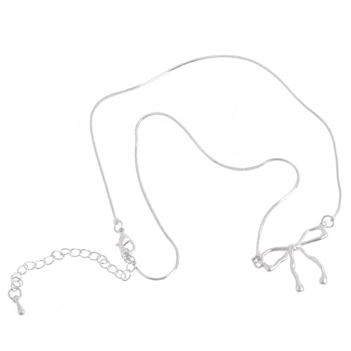 SELVFZ Zögernde Bowknot Charme Halskette Elegant Bowknot Anhänger Choker Hochzeits Geburtstag Jubiläum Schmuck Geschenk Frauen Mädchen Mädchen von SELVFZ