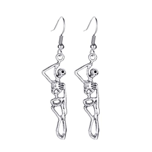 Schädel Bat Langes Ohr Drop Ohrringe Halloween Kostümzubehör Hip Hop Ohr Piercing Schmuck Für Frauen Männer Halloween Ohrringe Für Mädchen von SELVFZ