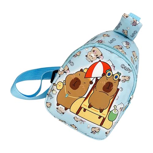 Schöne Cartoonschleudertasche Für Kinder Brusttasche Daypack Mit Zipper Kids Crossbody Rucksack Mode Fannys Pack Brust von SELVFZ