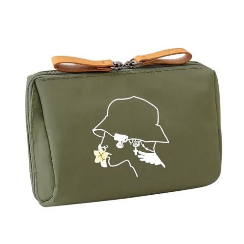 Schöne Kosmetische Tasche Bedruckte Toilettenbeutel Tragbares Make Up Ästhetischer Kosmetikorganisatoren Hautpflege Organisatoren Für Frauen Make Up Toilettenkreis Schöne Münzgrundstück Tragbare von SELVFZ