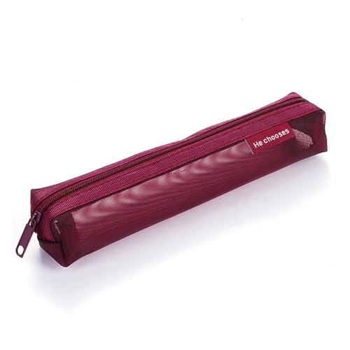 Sehen Sie Durch Bleistiftkoffer Klarer Bleistiftbeutel Leichter Gewicht Organisatoren Aufbewahrungsbeutel Tragbarer Make Up Beutel Nylon Reißverschluss von SELVFZ