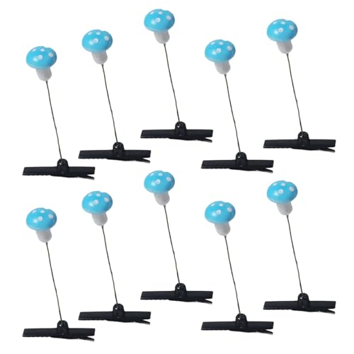 Set Von 10 Haarklammern Simulationsanlagen Haarclip Farbenfrohe Frauen Haarnadel Bühnenausführungen Kopfbekleidung Frauen Barrettes von SELVFZ