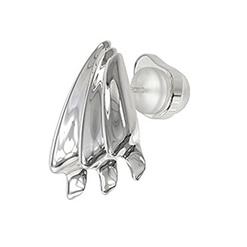 Silberfarbe Fisch Schwanz Ohrknochen Clip Stift Ohrring Non Piercing Ohrclip Für Frauen Mädchen Piercing Gefälschter Knorpelohrringe von SELVFZ