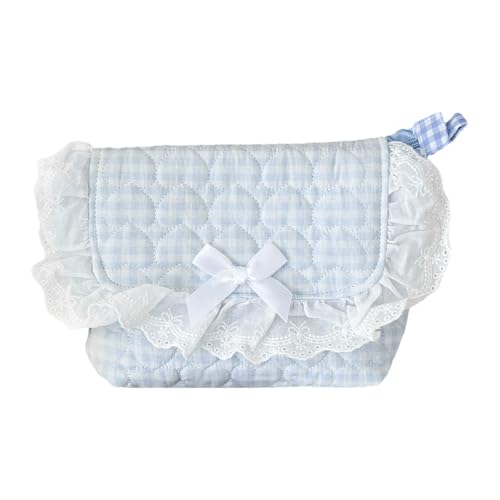 Spitze Baumwollstift Case Crossbody Stiftbeutel Bleistifte Organisator Reise Make Up Tasche Für Schülerinnenschule Büro Verwenden Sie Baumwollspitzenstifte Hülle von SELVFZ