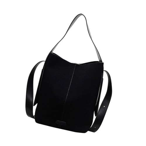 Stilvolle Eimerbeutel Mit Verstellbarem Gurt PU Leder Schulter Crossbody Taschen Freier Satchel Geldbörse Für Arbeit Oder Reise PU Lederhandtasche von SELVFZ