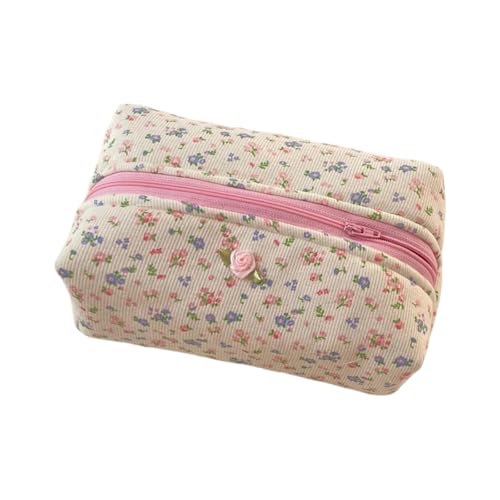 Stilvolle Gestepte Baumwoll Make Up Beutel Mit Reißverschlüssen Für Frauen Und Mädchen Sichern Stilvolle Kosmetische Organisierte Make Up Organizer von SELVFZ