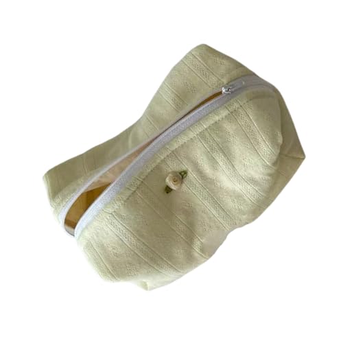 Stilvolle Gestepte Baumwoll Make Up Beutel Mit Reißverschlüssen Für Frauen Und Mädchen Sichern Stilvolle Kosmetische Organisierte Make Up Organizer von SELVFZ