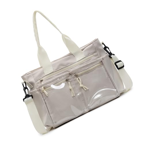 Stilvolle Große Frauen Nylon Tasche Multi Taschen Designs Umhängetaschen Crossbody Satchel Geldbörse Mit Einstellbarem Riemen Transparent Große Kapazitätspunkte von SELVFZ