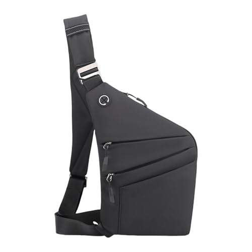 Stilvolle Und Sichere Brusttasche Für Männer Mit Mehreren Taschen Und EIN Verstellbarem Gurt Nylon Crossbody Taschen Umhängetaschen Kompakte Reise Umhängetasche von SELVFZ
