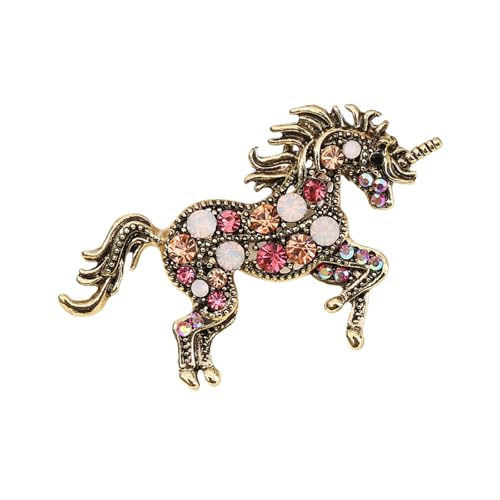 Stylish Brosche Multifauntal Accessoire Schönes Pferdeszeichen Perfekt Für Mode Enthusiasten Präsentieren Metallschmuck von SELVFZ