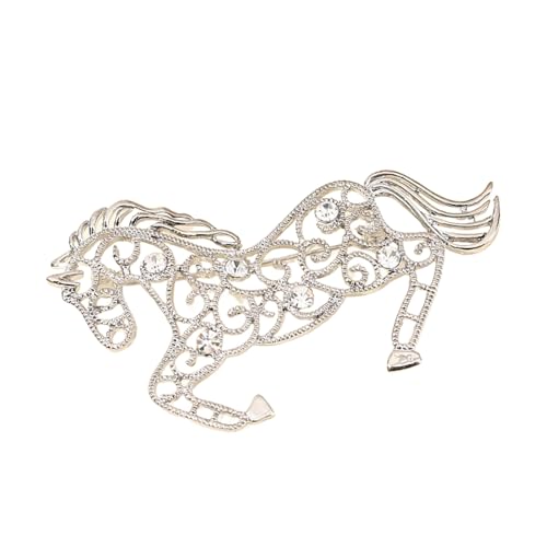 Stylish Brosche Multifauntal Accessoire Schönes Pferdeszeichen Perfekt Für Mode Enthusiasten Präsentieren Metallschmuck von SELVFZ