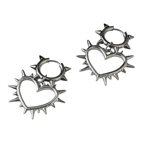 Stylish Thorned Heart Dangle Ohrringe Robuste Leichtmetallschmuckzubehör Tragbar Für Trendige Frauen Damen Outfits Täglich Stylish Thorned Heart Dangle Ohrringe Robuste Leichtmetallschmuckzubehör Tragbar Für Trendige Frauen Damen Outfits Täglich von SELVFZ