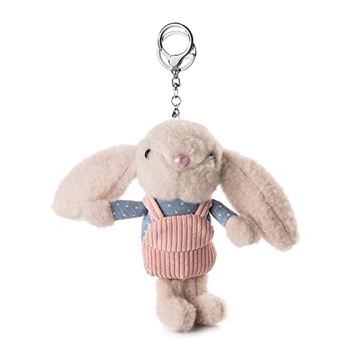 Süße Hasen Overalls Keychain Korea Rucksacktasche Dekoration Schöne Telefonkette Süßer Charme Schlüsselschiffe Schmuckgeschenk von SELVFZ