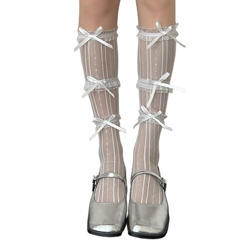 Süße Wadenlänge Socken Weiche Nylon Stoffsocken Atmungsaktive Socken Komfortsocken Perfekt Für Tägliche Kleidung Und Cosplay Atmungsaktive Bequeme Socken von SELVFZ