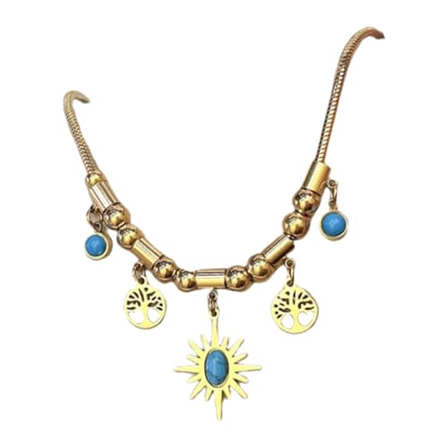 Symbolische Acht Punkt Star Halskette Vintage Inspiriertes Design Frauen Mode Vintage Styles Anhänger Hals Schmuckzubehör Elegante Tägliche Verschleiß Statement Halskette von SELVFZ