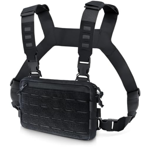 Tacticals Brustpackung Running Chests Bag Molles Utility Chests Beutel Für Outdoor Workouts Wanderbohrinseln Weste Running Pack von SELVFZ