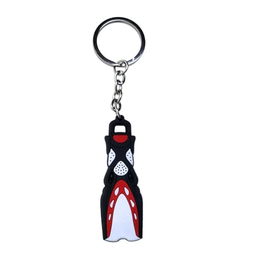 Tauchflossenschlüsselring Tragbarer Tauch Flossen Schlüsselringe Silikon Sturdy Keychain Accessoire Für Fan von SELVFZ