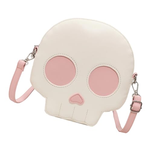 Telefon Crossbody Bag Mit Verstellbarem Riemen Leichte Lederschulter Geldbörse Frauen Schädel Satchel Handtasche Umhängetasche Kleine Crossbody Geldbörsen Für Frauen von SELVFZ