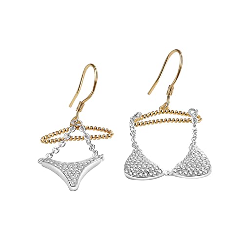 Temperament Ohrstollen Elegante Unterwäsche Dangle Ohrringe Asymmetrische Tropfen Piercing Ohrringe Mode Frauen Schmuck von SELVFZ