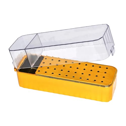 Tragbare Maniküre Drill Bithalter Fall 40Slot Sichtbare Organisation Durabilität Aufbewahrungsbox Benutzerfreundlich Design Nagelbohrer Bit Speicher Organizer Box von SELVFZ