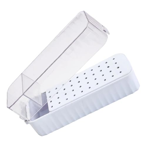 Tragbare Maniküre Drill Bithalter Fall 40Slot Sichtbare Organisation Durabilität Aufbewahrungsbox Benutzerfreundlich Design Nagelbohrer Bit Speicher Organizer Box von SELVFZ