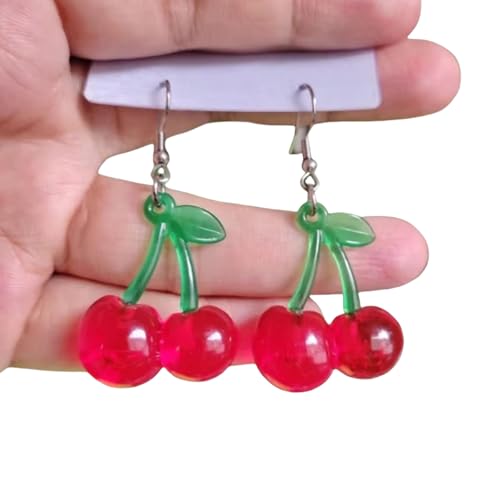 Trendy Cherries Legierung Ohrringe Accessoire Mode Kirschen Fallen Ohrringe Vielseitige Ohrhakenschmuck Für Moderne Frauen von SELVFZ