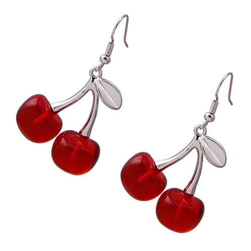 Trendy Cherries Legierung Ohrringe Accessoire Mode Kirschen Fallen Ohrringe Vielseitige Ohrhakenschmuck Für Moderne Frauen von SELVFZ
