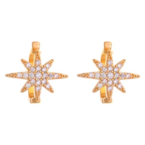 Trendy Sternohr Ohr Manschette Nicht Pierkender Kopfhörer Clip Leichter Leichtmetallschmuck Für Frauen Tägliche/abendliche Tragen Vielseitigkeit Party Earphone Schmuckclip von SELVFZ