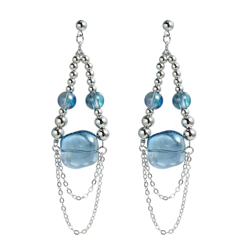 Trendy Tassels Design Drop Ohrringe Modische Perlenkette Ohrringe Mit Zartem Quasten Design Für Frauen Perlenkette von SELVFZ