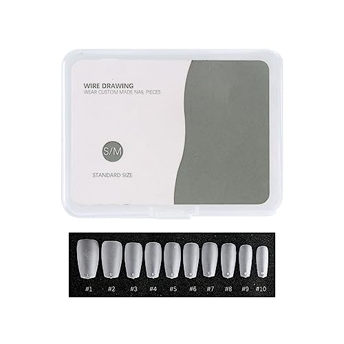 Verjüngte Quadratische Nägel Gefälschte Nägel Acrylnägel Mandel/quadratische Nagel Tipps 100pcs Falsche Nägel Für Frauen Und Mädchen Acrylpresse Auf Nägeln Sarge Mandelform Kurzer Kleber von SELVFZ