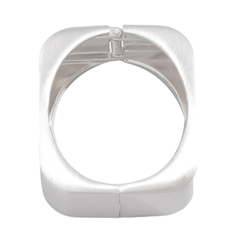 Vielseitiger Square Manschettenknopf Glänzende Leichtmetallarmband Alltag Elegant Schmuck Square Design Frauen Armreifen von SELVFZ