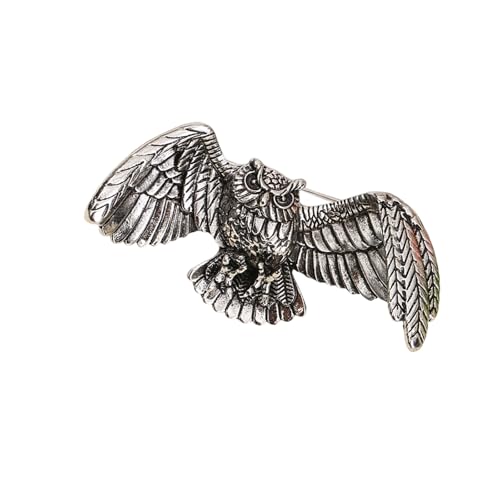 Vintage Owl Brosche Timeless Alloy Design Mit & Strauchsteinen Für Bekleidungssäcke Unisex Mode Schmuck Mode Owl von SELVFZ