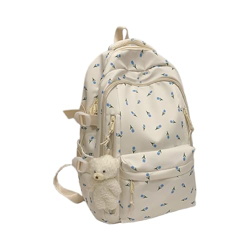 Zeitgenössische Praktische Rucksäcke Bequemer Schultergurt Mit Widerstandsfest Nylon Daypack Für Die Tägliche Verwendung Stilvoller Buchtasche Für Frauen von SELVFZ