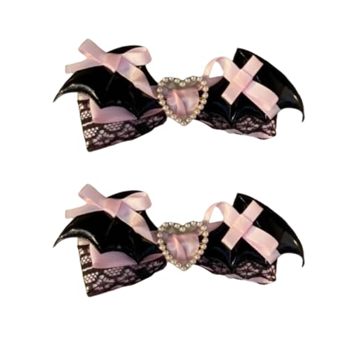 2pcs Bögen Haare Barrettes Haarnadel Clip Trendy Hair Accessoire Haarteife Kopfbedeckung Für Geburtstage Hochzeiten Und Urlaubsveranstaltung Schwarze Haare Clip von SELiLe