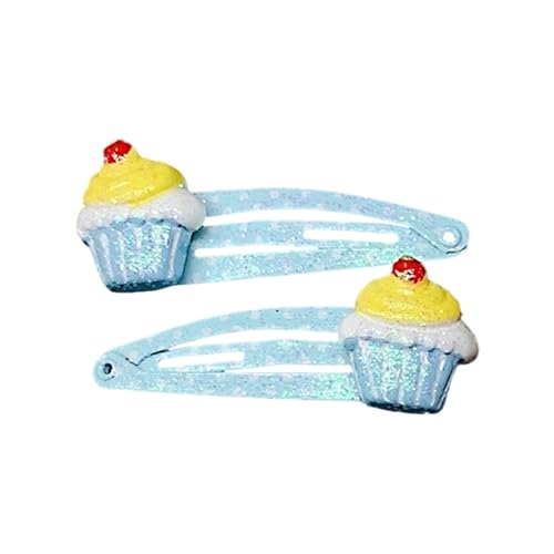 2pcs Haarclip Für Mädchen Bezaubernde Blumen Und Kuchenmuster Kinderhaarverzierungen Für Party Haarteil Party Bevorzugt Haarstücke von SELiLe