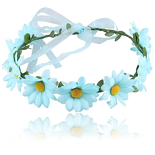 Blumen-Haarband für Damen, Hochzeitszeremonie, zartes Stirnband mit verstellbarem Band, Fotografie-Haarschmuck, Blumen-Haarband für Mädchen, Blumen-Haarband für Frauen, Mädchen, Blumen-Stirnband von SELiLe