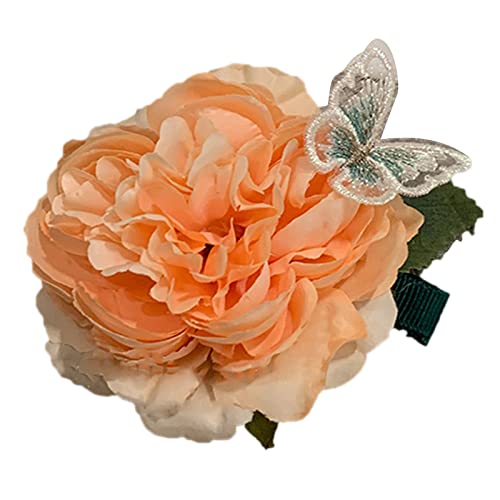 Blumen-Haarnadel, niedlicher Schmetterling, Blume, Seitenclip, elegante Haarspangen, für Kinder und Frauen, Haarstyling, Ornament, Mini-Blumen-Haarspange für Mädchen, Frauen von SELiLe