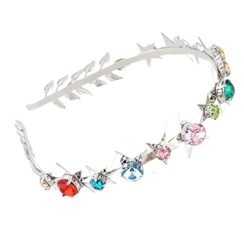 Bunte Kristall-Kopfbedeckung, Haarreif, Diamant-Tiaras für Schönheitswettbewerbe, Abschlussbälle, Stirnbänder, elegantes Haarband, Club, Kristall-Stirnbänder für Damen, Hochzeit von SELiLe