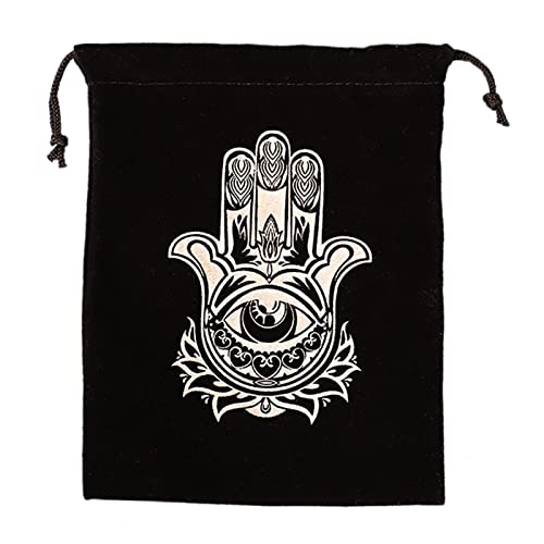 Divinations Samt-Beutel für Karten, Würfel, Mini-Hochzeitstasche, Tischdecke, Orakel, Karten, Schmuckaufbewahrung, Kordelzug, Tarot-Tasche, mystische Tarot-Tasche, merhfarbig von SELiLe