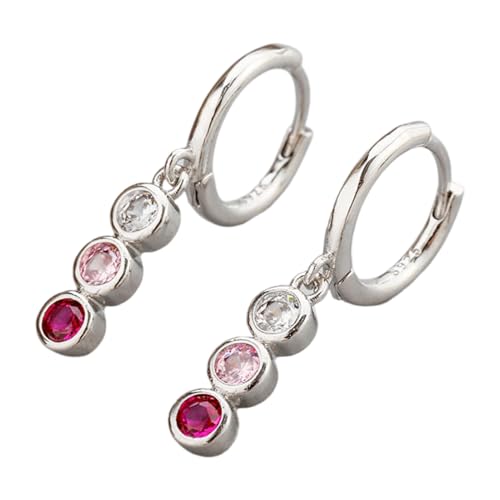 Elegante Drop Ohrringe Schmücken Mehrfarbige Zirkonia Ohrringe Ohrhänger Stylish Ohr Accessoire Für Modeliebhaber Hoop Für Frauen von SELiLe