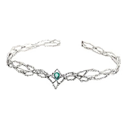 Elegante Elfenking Kronen Mit Funkelnden Diamanten Tragbarer Modezubehör Für Männer Und Frauenabend Event Elfen King Crowns von SELiLe