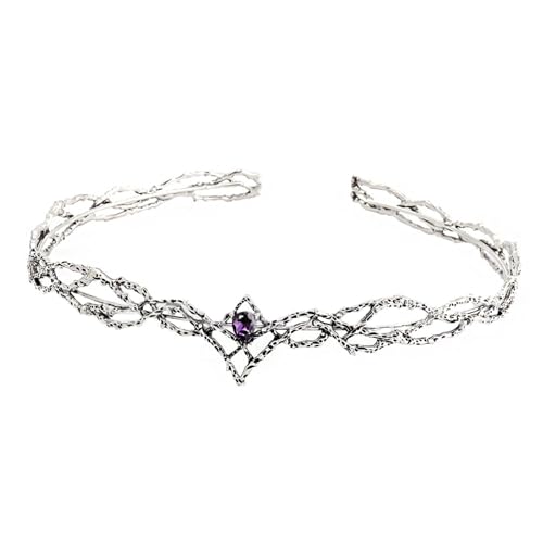 Elegante Elfenking Kronen Mit Funkelnden Diamanten Tragbarer Modezubehör Für Männer Und Frauenabend Event Elfen King Crowns von SELiLe