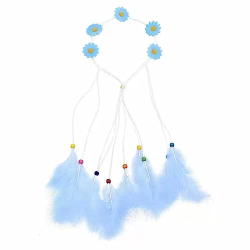 Ethnisches Stirn-Stirnband, böhmische Feder-Kopfbedeckung, Sonnenblumen, Diadem, Haarband, Stirnband, Damen, -Accessoire, Festival, Stirnband, -Haarband, ethnisches Stirnband von SELiLe