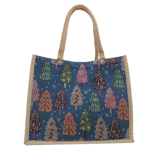 Fashion Umhängetasche Mit Charm Patchwork Baummuster Handtasche Große Kapazität Einkaufen Für Einfache Tragen Niedlicher Patchwork von SELiLe