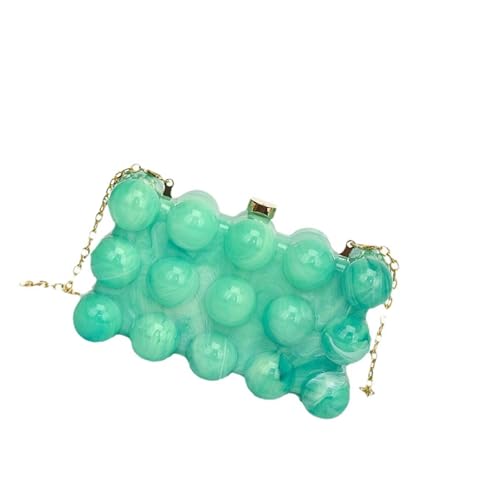 Frauen Umhängetaschen Blasen Acrylhandketten Gurtbox Abend Fashion Crossbod von SELiLe