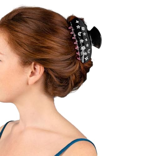 Glitzernde Sternenklammer für Frauen, coole Mädchen-Haarklammer, Hochsteckfrisur, Haarstyling-Zubehör für dünnes Haar, französischer Kieferclip, elegante Haarspange von SELiLe