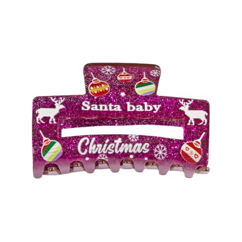 Haarklaue Clip Weihnachten Themen Haart Jaw Klemmen Festliche Rentiere Haare Catch Barrettes Starke Haarnadel Für Mädchen Weihnachtshaarklamme Weihnachten Haarnadel Für Frauen Klaue Bulk von SELiLe