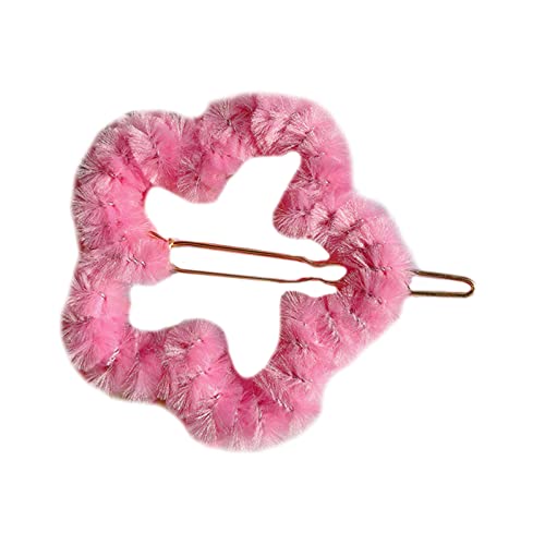 Haarnadeln in mehreren Formen, Plüsch-Haarspange mit rosa Dekoren, Y2K-Haarspangen für Damen, Haar-Accessoires, Festival-Haarnadeln für tägliche Frisuren, rosa Haare von SELiLe