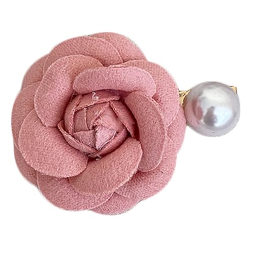 Haarnadeln mit Perlen und Kamelienblüten, für Mädchen, Filz, Blume, Make-up, Haarspange für Damen, Pferdeschwanz, Haarnadeln für Damen, Haarschmuck, Festival, Haarnadeln für tägliche Frisuren, Kamelie von SELiLe