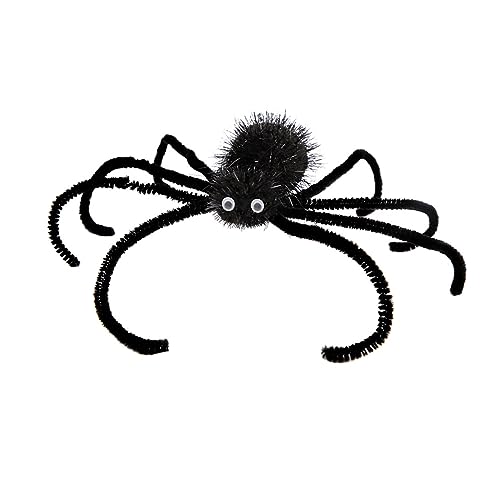 Halloween-Spinnen-Haarspange für Damen, große gruselige Spinnen, Haarnadel, Teenager, Gothics, Entenschnabel-Clip, Tag des Todes, Kopfschmuck, Spinnen, Haarspangen, Halloween-Kopfbedeckung von SELiLe